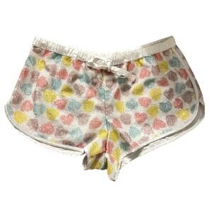 Vintage Y2K Victoria’s Secret Rainbow Heart Print Sequin Lounge Shorts – Size M